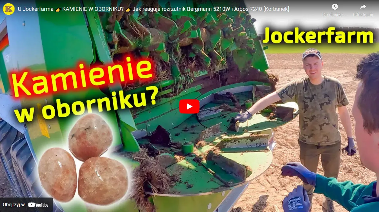 Czy kamienie mogą zepsuć rozrzutnik obornika?