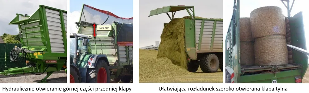 Łatwy załadunek i rozładunek przyczepy objętościowej Bergmann HTW