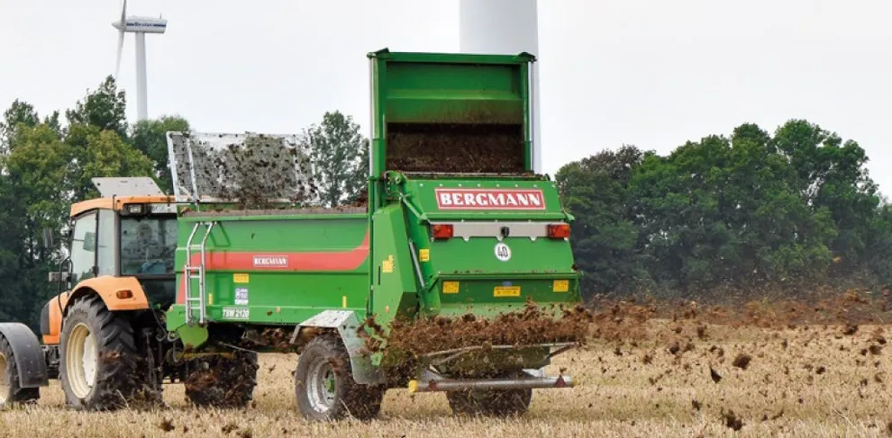 Rozrzutnik obornika Bergmann TSW 2120 E jednoosiowy